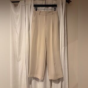 LOFT Cream Wide Leg Women's Pants